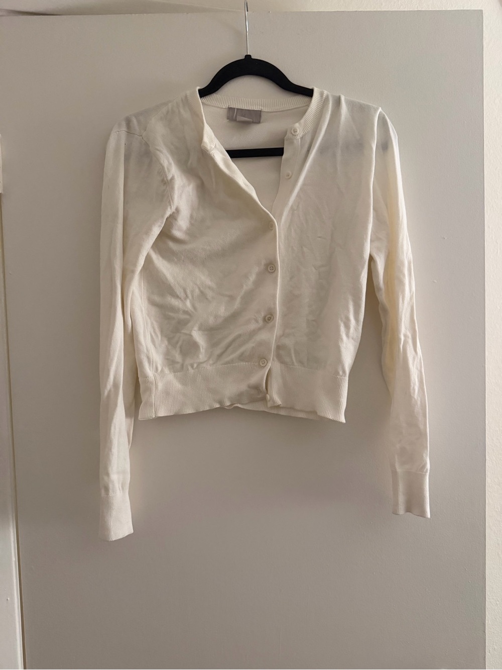 H&M Cream Button-Front Women's Cardigan